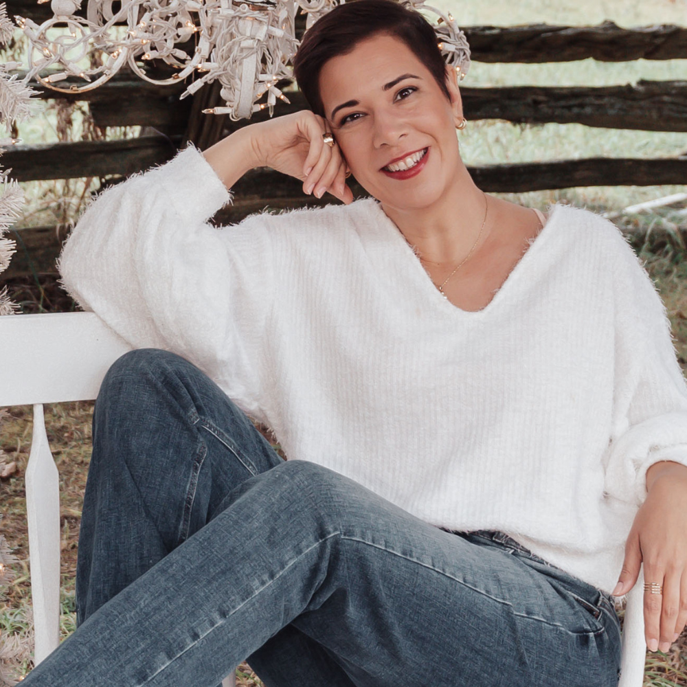 Larissa smiling at camera